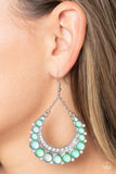 Bubbly Bling - Green Earrings