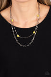 Bold Buds - Yellow Necklace