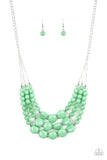 Flirtatiously Fruity - Green Necklace